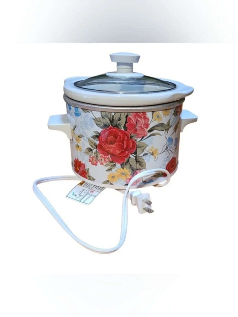 The Pioneer Woman Floral 1.5 qt Slow Cooker Crock PotCapacity: 1.5 quarts